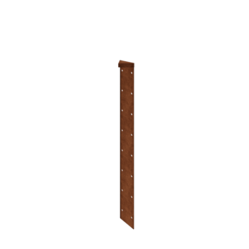 Floreira em aço corten - Peça de canto 180° - 80 cm