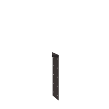 Floreira em aço - Peça de canto 180° - 50 cm - RAL7016 fosco (cinzento antracite)
