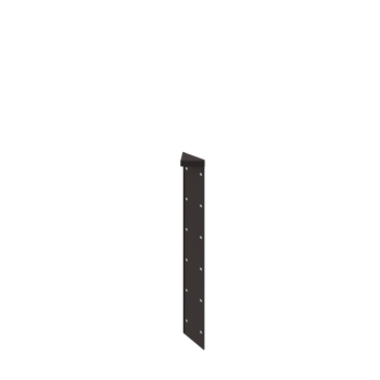 Floreira em aço - Peça de canto 180° - 60 cm - RAL7016 fosco (cinzento antracite)
