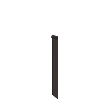 Floreira em aço - Peça de canto 180° - 70 cm - RAL7016 fosco (cinzento antracite)