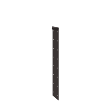 Floreira em aço - Peça de canto 180° - 80 cm - RAL7016 fosco (cinzento antracite)