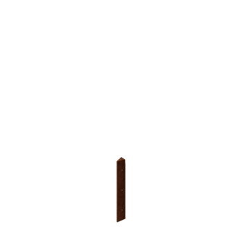 Floreira em aço corten - Peça de canto 30° - 30 cm