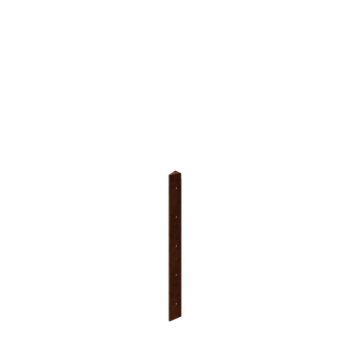 Floreira em aço corten - Peça de canto 30° - 50 cm