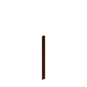 Floreira em aço corten - Peça de canto 30° - 60 cm