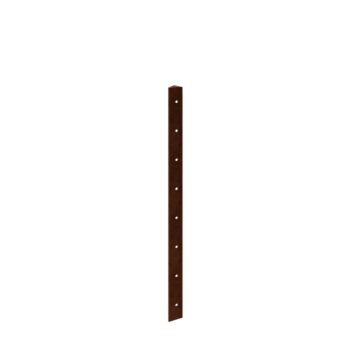 Floreira em aço corten - Peça de canto 45° - 80 cm