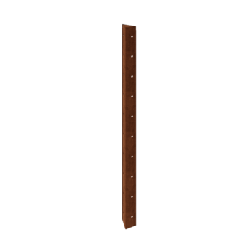 Floreira em aço corten - Peça de canto 90° - 100 cm