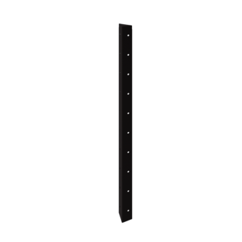 Floreira em aço - Peça de canto 90° - 100 cm - RAL9005 fosco (preto)