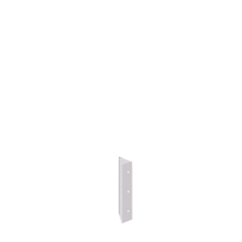 Floreira em aço - Peça de canto 90° - 30 cm - RAL9010 fosco (branco)
