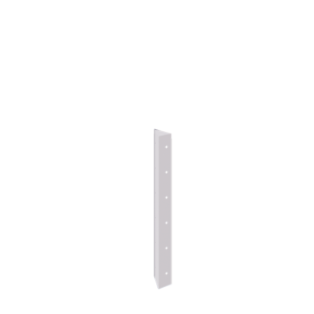 Floreira em aço - Peça de canto 90° - 60 cm - RAL9010 fosco (branco)