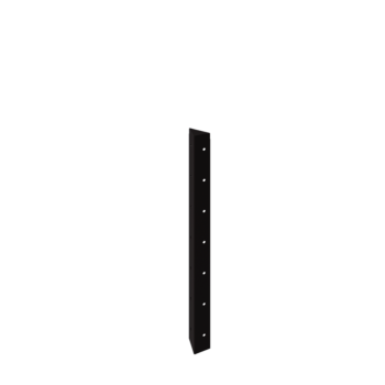 Floreira em aço - Peça de canto 90° - 70 cm - RAL9005 fosco (preto)