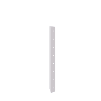 Floreira em aço - Peça de canto 90° - 80 cm - RAL9010 fosco (branco)