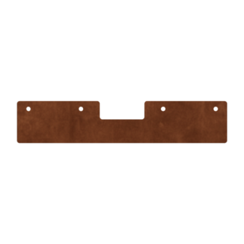 Floreira em aço corten - Placa de ligação - 180°