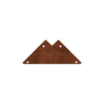 Floreira em aço corten - Placa de ligação - 90°