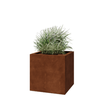 Floreira soldada em aço corten Montana 60 x 60 x 60 cm