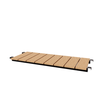 Banco em aço - 130 x 42 cm - RAL7016 fosco (cinzento antracite)
