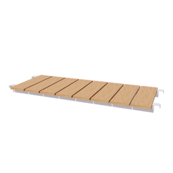 Banco em aço - 130 x 42 cm - RAL9010 fosco (branco)