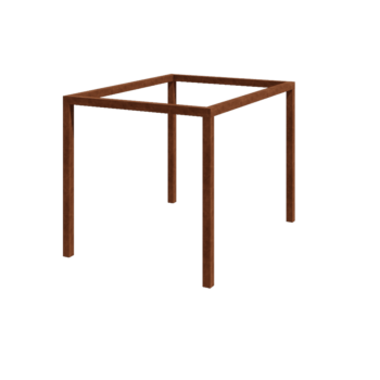 Pérgola em aço corten - Retângulo - 324 x 250 x 230 cm - Sem base de betão