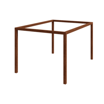 Pérgola em aço corten - Retângulo - 424 x 300 x 230 cm - Sem base de betão