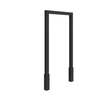 Pérgola em aço - Reta - 200 x 230 cm - Outra cor RAL - Com base de betão