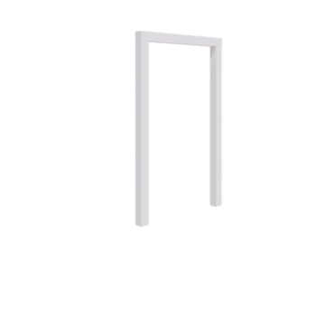 Pérgola em aço - Reta - 150 x 230 cm - RAL9010 fosco (branco) - Sem base de betão