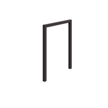 Pérgola em aço - Reta - 200 x 230 cm - RAL7016 fosco (cinzento antracite) - Sem base de betão