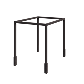 Pérgola em aço - Retângulo - 324 x 250 x 230 cm - RAL7016 fosco (cinzento antracite) - Com base de betão