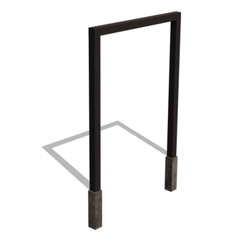 Pérgola reta em aço com revestimento em pó 200 cm