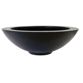 Floreira em fibra de vidro - Taça - Ø 120 x 40 cm - Com fundo