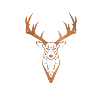 Decoração de parede em aço corten - Rena Small - 60 x 43,4 cm Decoração de parede em aço corten - Rena Small - 60 x 43,4 cm