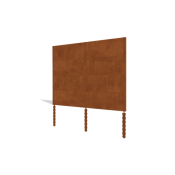 Vedação em aço corten H4 conjunto completo 258 cm