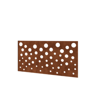 Vedação em aço corten H - Painel B - 120 x 63,3 cm