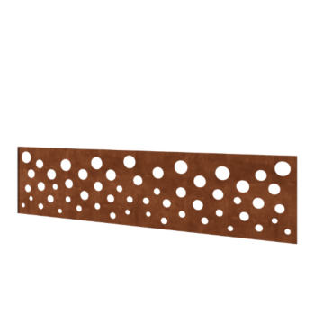 Vedação em aço corten H painel B 180 x 47,5 cm