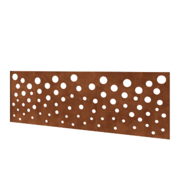 Vedação em aço corten H - Painel B - 180 x 63,3 cm