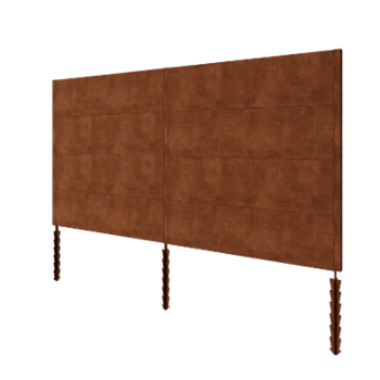 Vedação em aço corten H4 - Conjunto completo - 378 x 6 x 190 cm