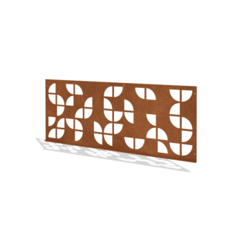 Cerca decorativa em aço corten G 149 x 60 cm