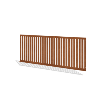 Cerca decorativa em aço corten S 149 x 60 cm