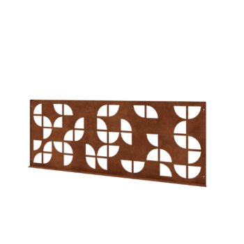 Cerca decorativa em aço corten G 149 x 60 cm