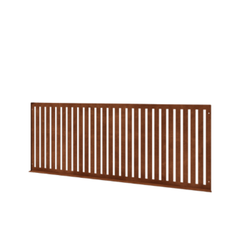 Cerca decorativa em aço corten S 149 x 60 cm