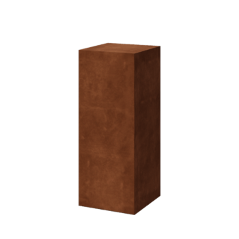 Pedestal em aço corten Ohio 40 x 40 x 100 cm