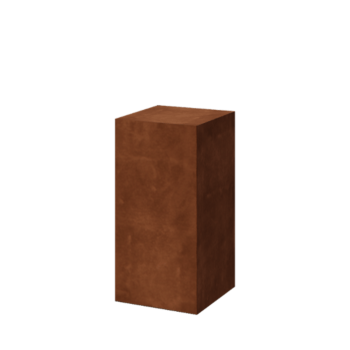 Pedestal em aço corten Ohio 40 x 40 x 80 cm