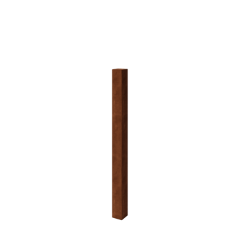 Poste para vedação de jardim em aço corten 150 cm