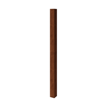 Poste para vedação de jardim em aço corten 200 cm