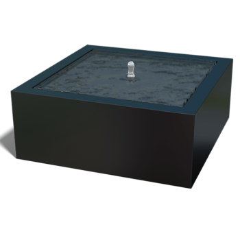 Fonte em alumínio - Lyra - 100 x 100 x 40 cm - Outra cor RAL - Com Iluminação LED