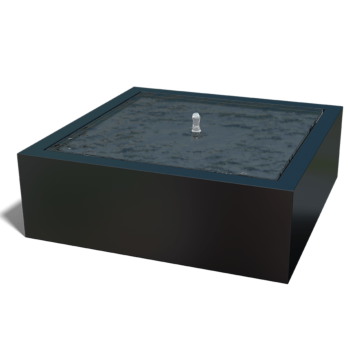 Fonte em alumínio - Lyra - 120 x 120 x 40 cm - Outra cor RAL - Com Iluminação LED