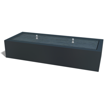 Fonte em alumínio - Lyra - 200 x 80 x 40 cm - Outra cor RAL - Com Iluminação LED