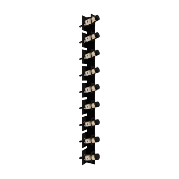 Garrafeira em aço - Veneto - 10 x 13 x 186 cm - RAL9005 fosco (preto)