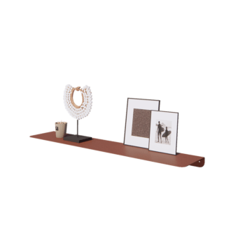 Prateleira de parede em aço - Forma de L - 100 x 20 x 5 cm - Corten look