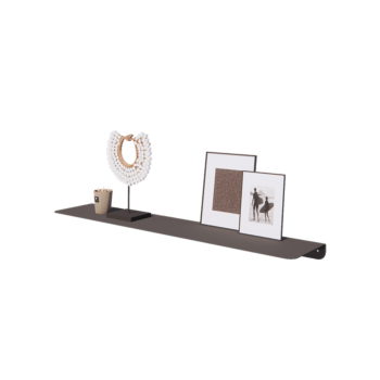 Prateleira de parede em aço - Forma de L - 100 x 20 x 5 cm - RAL7016 fosco (cinzento antracite)