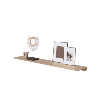 Prateleira de parede em aço - Forma de L - 100 x 20 x 5 cm - Sand look