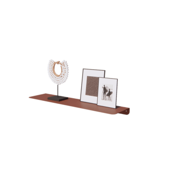 Prateleira de parede em aço - Forma de L - 80 x 20 x 5 cm - Corten look